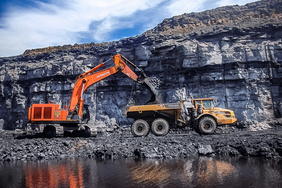 Aufnahme aus einem Tagebau